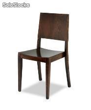 Chaise en bois de hêtre peint, silla mod 37