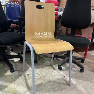 chaise en bois semi métallique wi