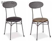 Chaise en fer forgé avec diffèrents types de sièges silla almuñecar