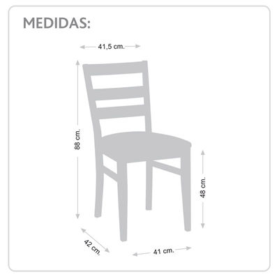 Chaise en hêtre milan pour salle à manger et maison - Photo 3
