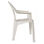 Chaise en plastique blanc avec accoudoir mod Lagos - Photo 3