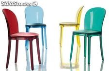 Chaise en polycarbonate, silla murano vanity