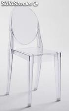 Chaise en polymère transparente, silla pc-448
