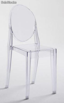 Chaise en polymère transparente, silla pc-448