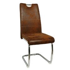 Chaise Hallen Similicuir - Brun Vintage