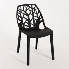 Chaise Hissar Polypropylène - Noir