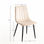 Chaise Liny Velours - Beige - Photo 2