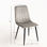 Chaise Liny Velours - Gris - Photo 2