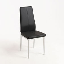 Chaise Lonk Similicuir - Noir