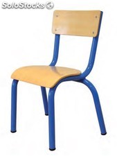 Chaise maternelle empilable 4 pieds Louise