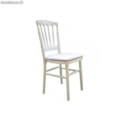 chaise napoleon blanche - colori: bois blanc
