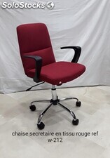 Chaise pour bureau en tissu et mousse injectée