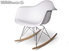 Chaise Rocking Eames rar Blanc