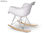 Chaise Rocking Eames rar Blanc - Photo 2