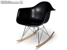 Chaise Rocking Eames rar Noir