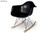 Chaise Rocking Eames rar Noir - 1