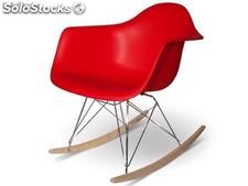 Chaise Rocking Eames rar Rouge
