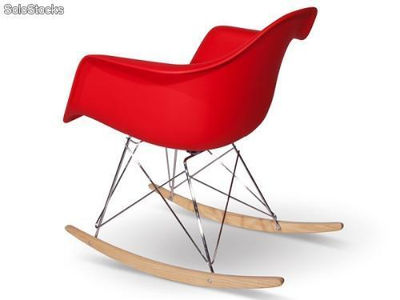 Chaise Rocking Eames rar Rouge - Photo 2
