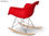 Chaise Rocking Eames rar Rouge - Photo 2