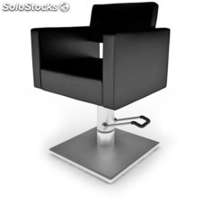 Chaise Salon de Coiffure: Symbol avec base carrée