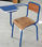 chaise semi métallique mobilier scolaire - 1