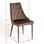 Chaise Stoik Velours - Cacao - Photo 2