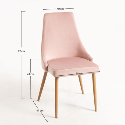 Chaise Stoik Wood - Rose - Photo 2