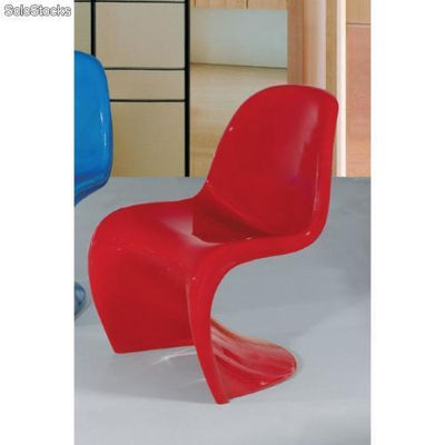 Chaise &amp;quot; Style Panton &amp;quot; Rouge - Photo 2