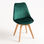 Chaise Synk Velours - Vert - 1