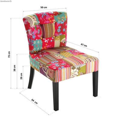 Chaise tapissée en patchwork - Sistemas David - Photo 4