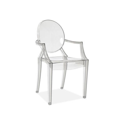 Chaise transparente - luis - 54 x 42 x 92 cm