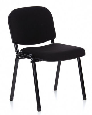 Chaise visiteur ISO à 4 pieds XT 600 SW anthracite/noir en simili-cuir