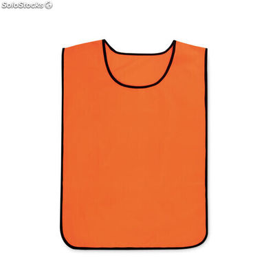 Chaleco deportivo en poliéster naranja fluorescente MIMO9527-71