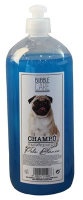 Champú para perros de pelo blanco bubble care 1 litro