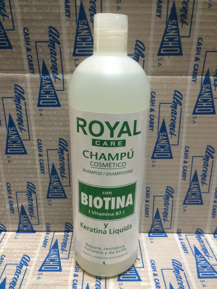 bañera fresa De alguna manera Champu Royal con Biotina (Vitamina b7) y Keratina Liquida 1 Litro