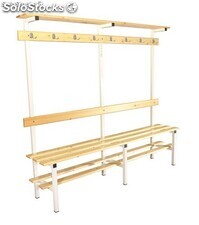 Change Room Bench with High Shelf and Shoe rack