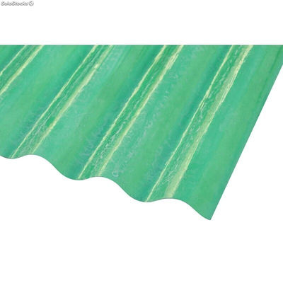 Chapa Ondulada De Poliester Verde Transparente ( Rollo De 10 Metros Por 1,20 M - Foto 2