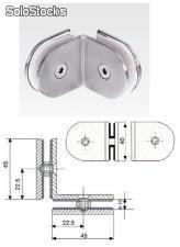 Chapeta para Vidrio Doble para Fijo a 90 / XF-6212-304