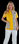 Chaqueta mujer con bolsillos delanteros Grenoble Yellow - 1