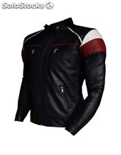 Chaqueta Para Hombre Tipo Slim Fit Mónaco Negro Vino M Negro - Rojo