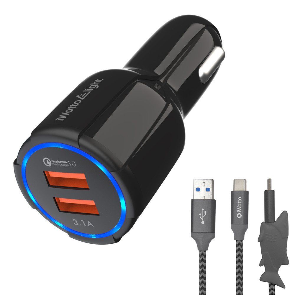 Chargeur de Voiture USB Quick Charge QC 3.0 Double Port de