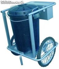 Chariot de nettoyage 1 poubelle - Référence 9830-P