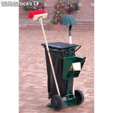 Chariot support sac poubelle 150 litres