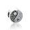 Charms plata 925 forma de chino con circónes cristales+espinelas negras - Foto 2
