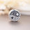 Charms plata 925 forma de chino con circónes cristales+espinelas negras - Foto 3