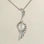 Charms plata ala de ángela con perla blanca sin cadena - 1