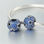 Charms plata oxidada con espinelas azules de Lovans jewelry - 1
