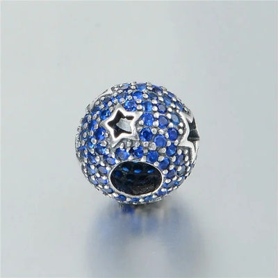 Charms plata oxidada con espinelas azules de Lovans jewelry - Foto 3