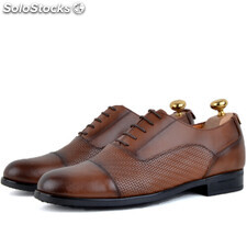 Chaussure classique 100% cuir tabac