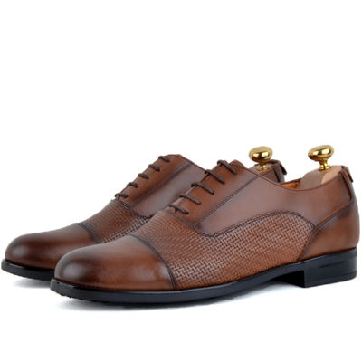 Chaussure classique 100% cuir tabac